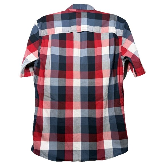 Wrangler All Terrain Gear ATG Men’s Red Plaid Shirt Sleeve‎ Shirt Vented Small - Picture 3 of 7